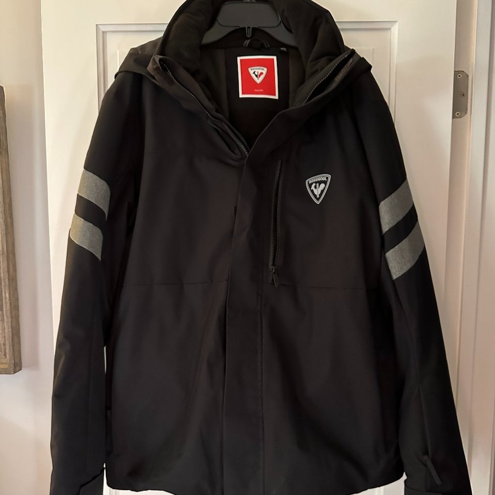 Rossignol Sleet Men's Insulated/20K Waterproof Hooded Full Zip Winter Jacket